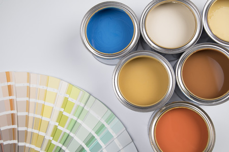 119706936 colorful paint can creativity concept