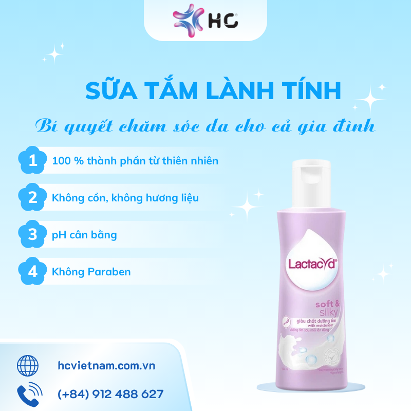 Top 5 sữa tắm lành tính dịu nhẹ được chuyên gia da liễu khuyên dùng 5 sữa tắm lành tính