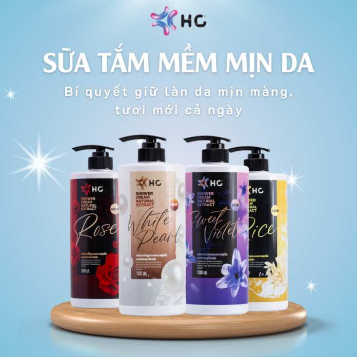 sữa tắm mềm da