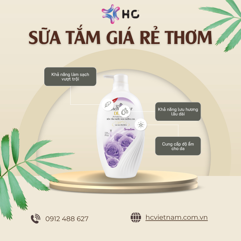 Sữa tắm giá rẻ có tốt không? Cách chọn sữa tắm rẻ mà vẫn an toàn cho da 3 sữa tắm giá rẻ